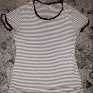Zine Red & Blue striped Tee